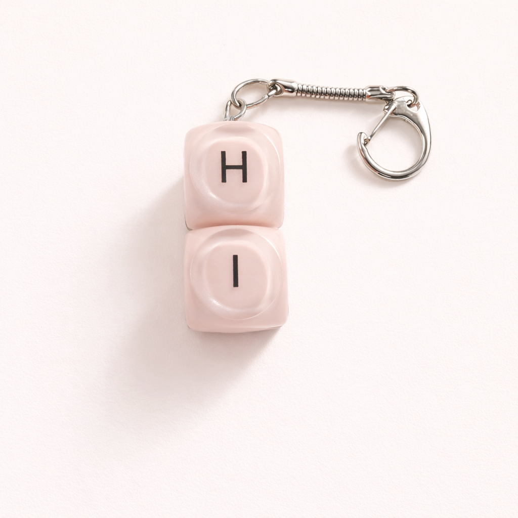 Custom 4, 5, 6 Key Letter Keyboard Fidget Keychain