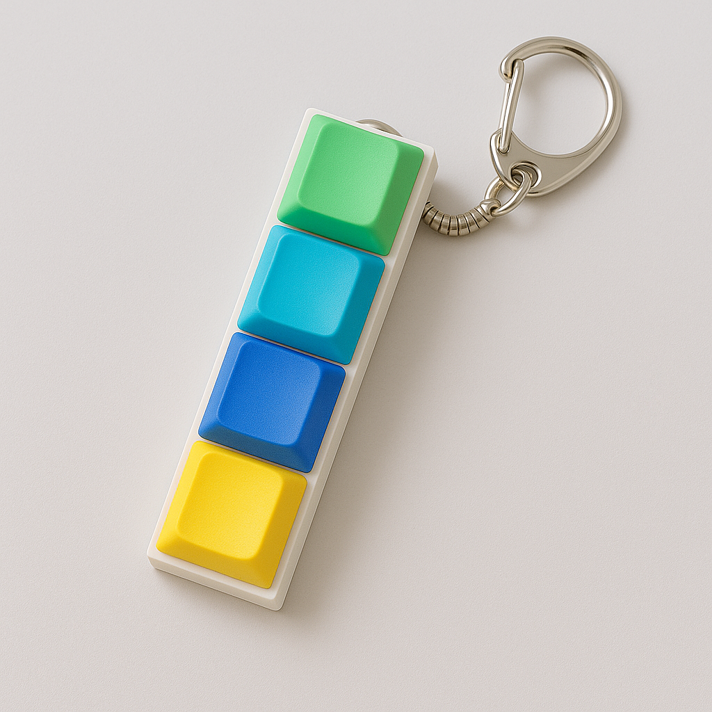 Classic 4-Key Mechanical Keyboard Fidget Clicker – DSA Profile Keycaps