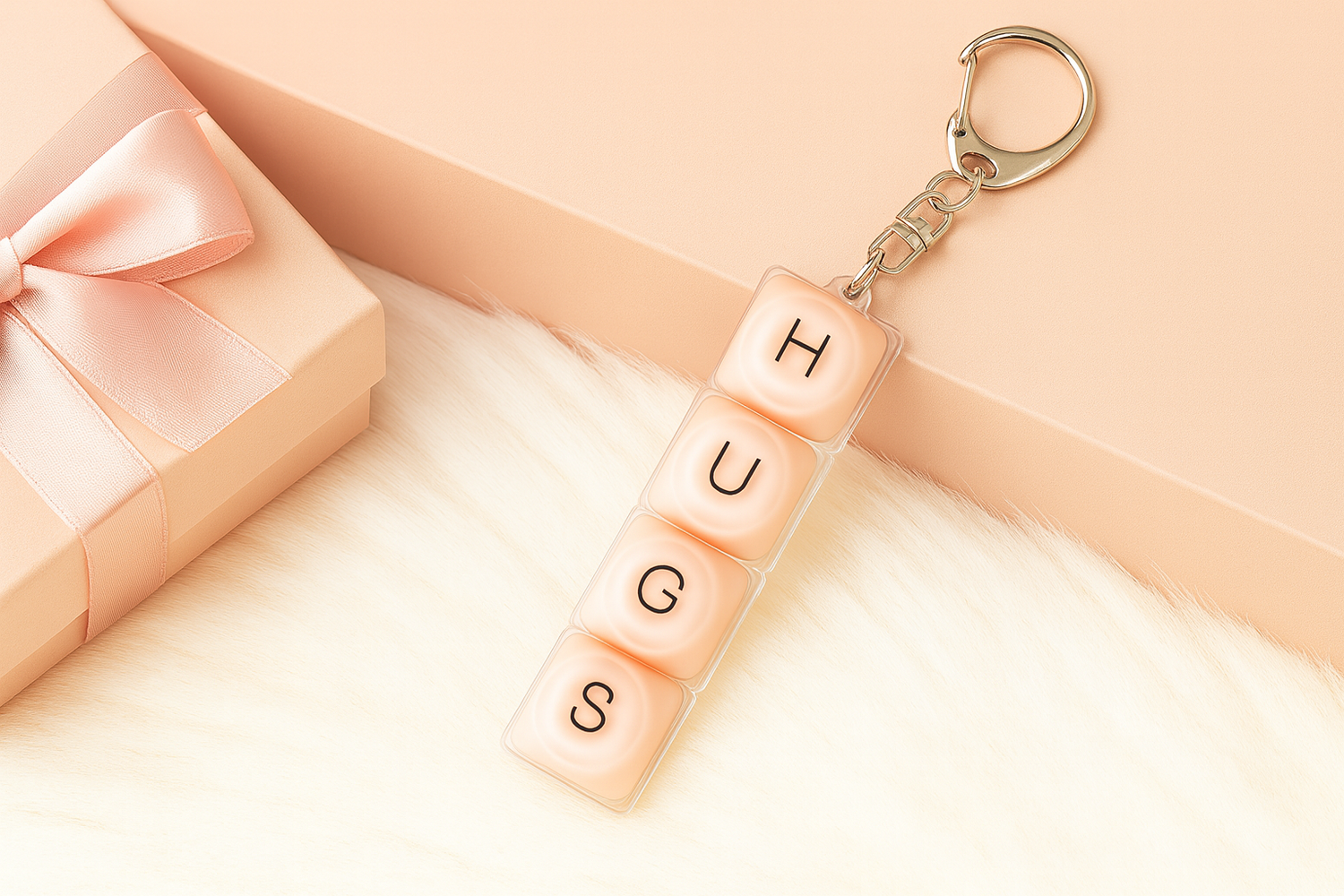 A–Z Letter Alphabet Keyboard Fidget Toy Keychain – Customizable Clicky Keycap Stress Reliever for School, Office & Gifts