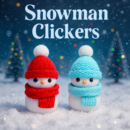 Snowman Fidget Clickers Christmas Gift