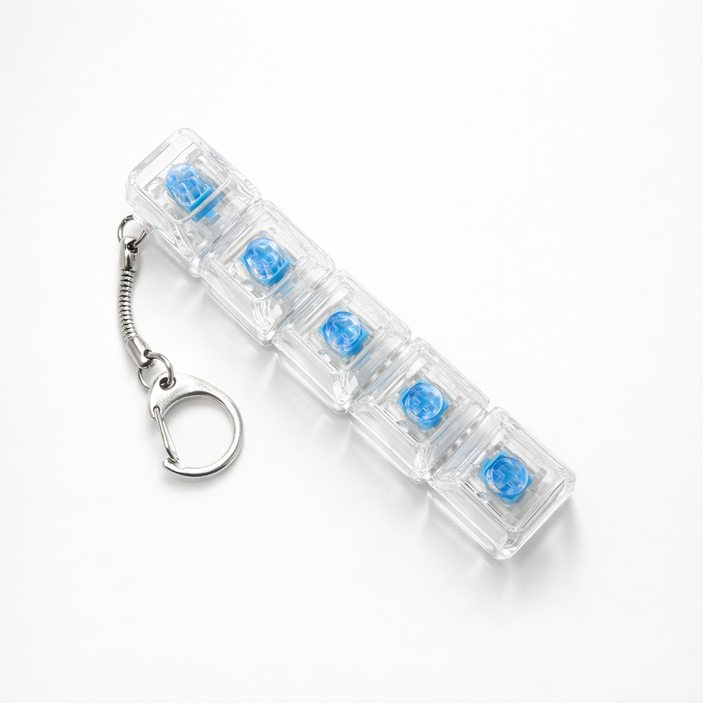 4-Key Keyboard Fidget with RGB Light