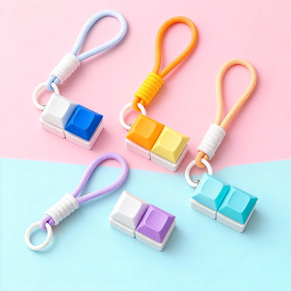 Custom 2-Key Mechanical Keyboard Fidget Clicker – DSA Profile Keycaps