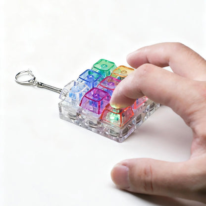 9-Key 3x3 Keyboard Fidget with RGB Light