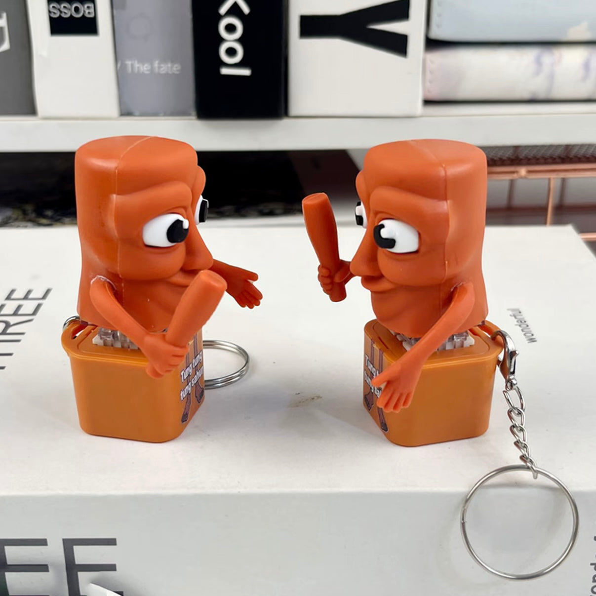 TungTungTung Shanhai Ancient Creature Figures – Stick Man & Shark Action Models, Anime-Inspired Collectible Keychain Toys