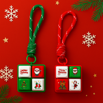 Christmas Songs Fidget Keychain Light Up