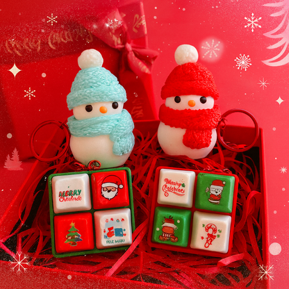 Christmas Songs Fidget Keychain Light Up