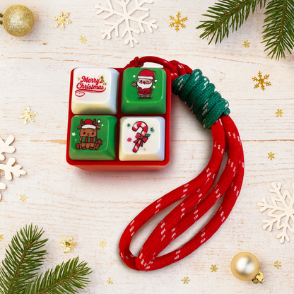 Christmas Songs Fidget Keychain Light Up