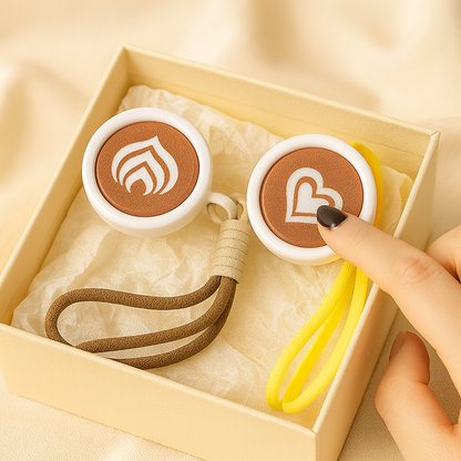 Latte & Heart Coffee Cup Keyboard Clicker Keychain