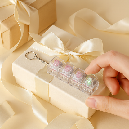 4-Key Keyboard Fidget with RGB Light