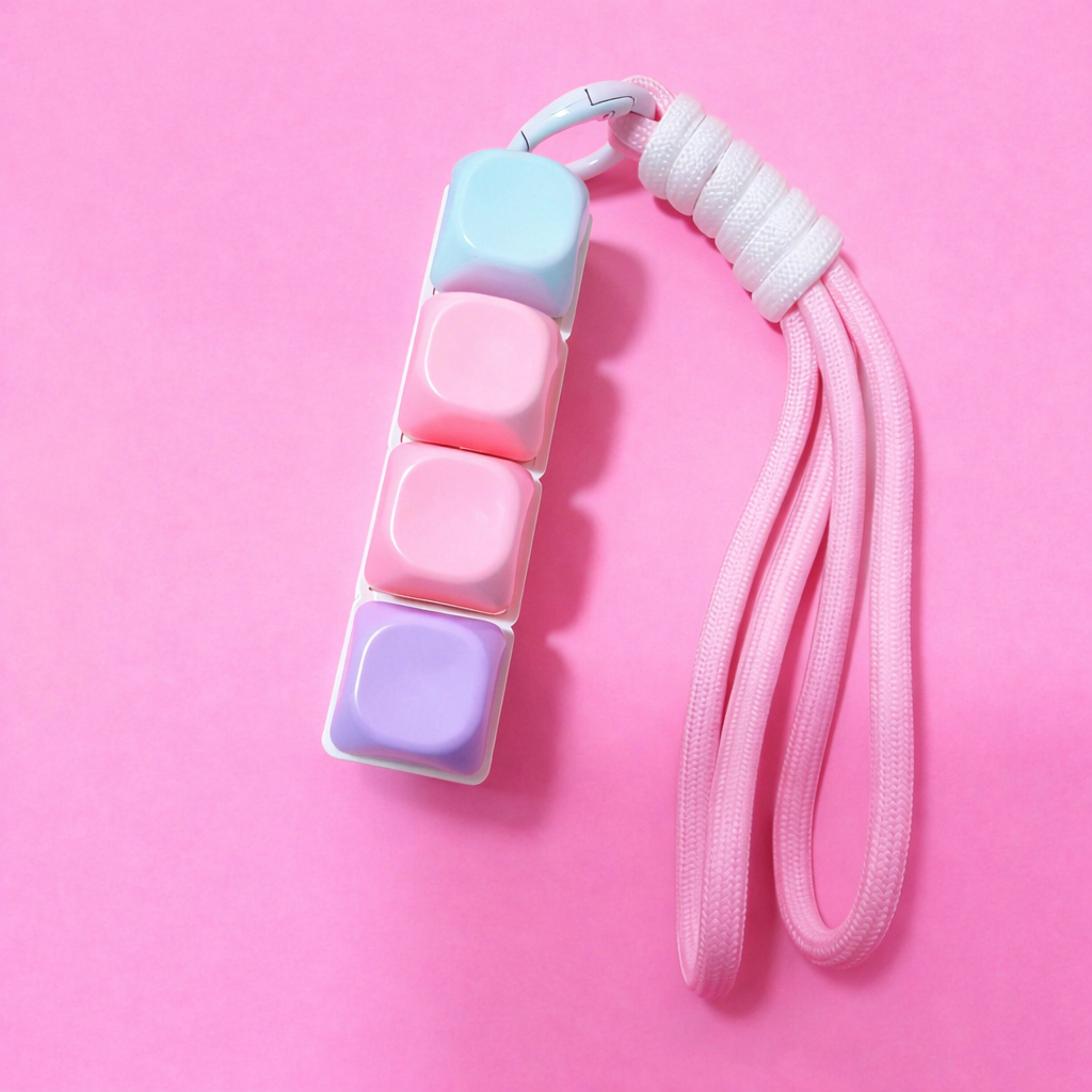 Classic 4-Key MOA Jelly Key Caps Keyboard Fidget Clicker