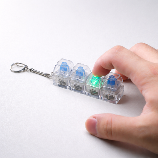 4-Key Keyboard Fidget with RGB Light