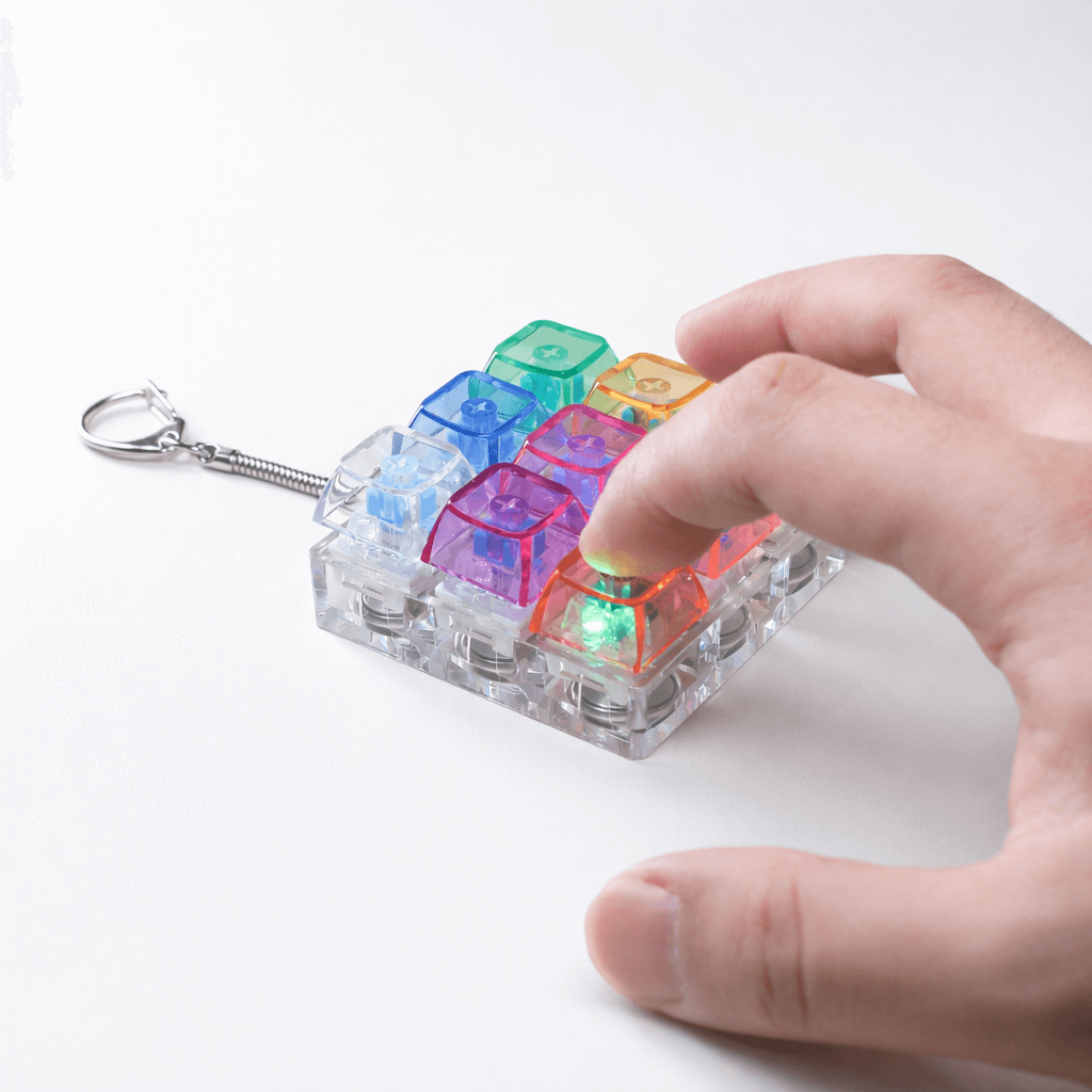 9-Key 3x3 Keyboard Fidget with RGB Light