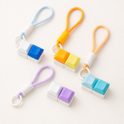 Custom 2-Key Mechanical Keyboard Fidget Clicker – DSA Profile Keycaps