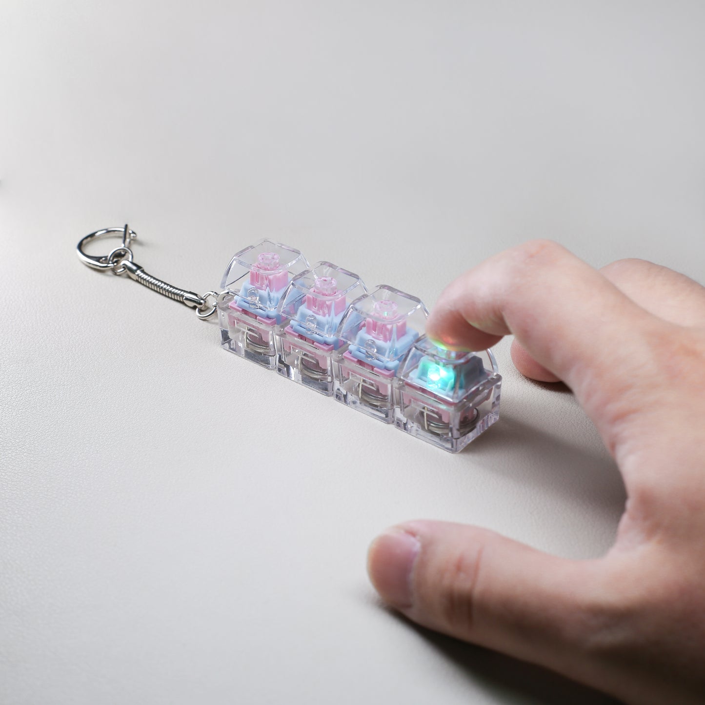 4-Key Keyboard Fidget with RGB Light