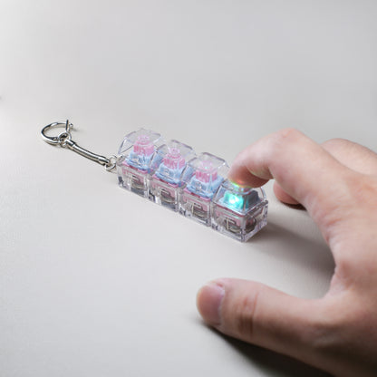 4-Key Keyboard Fidget with RGB Light
